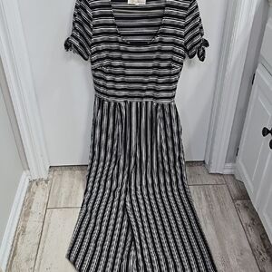 Black and White Striped Dress